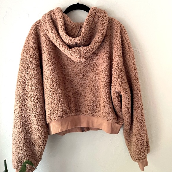 🤎SKIMS TEDDY SHERPA ZIP HOODIE JACKET TIGERS EYE XL 2X 4X - Picture 3 of 3